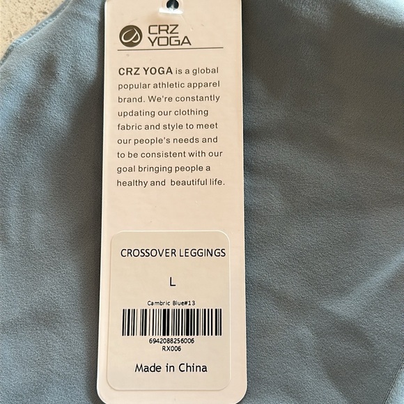 Butterluxe Girls Active Leggings - V Cross Waist 23” - Picture 5 of 6